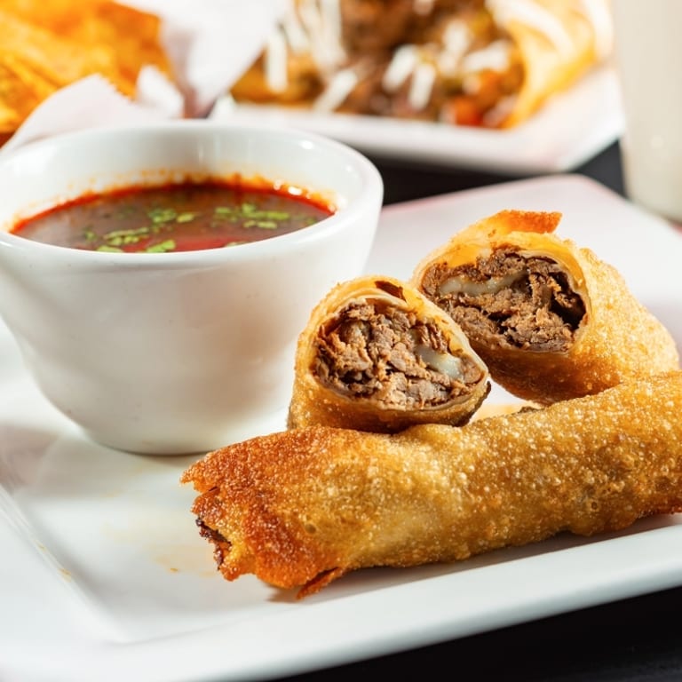 Delicious Birria Egg Rolls