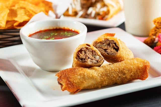 Birria Egg Rolls.